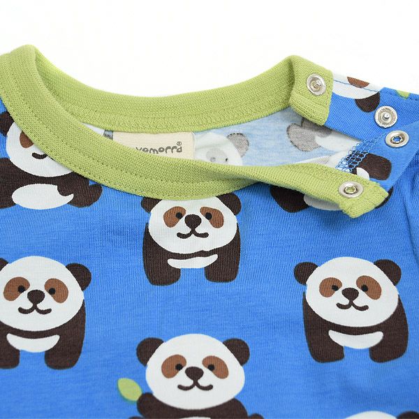 オーガニックコットン ベビーパジャマ（半袖）Playful Panda