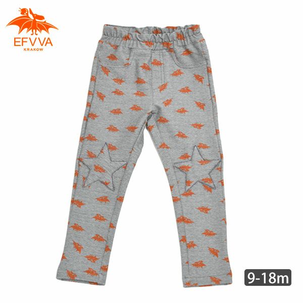 【SALE／50%OFF】オーガニックコットン ベビーストレッチパンツ GAMBION Grey 9-18