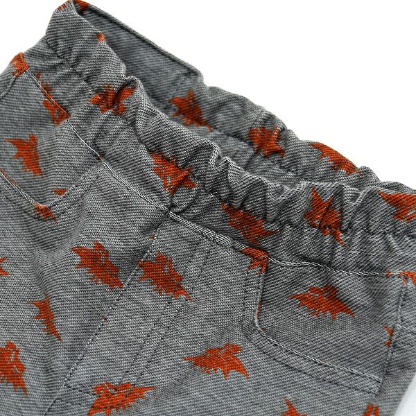 【SALE／50%OFF】オーガニックコットン ベビーストレッチパンツ GAMBION Grey 9-18