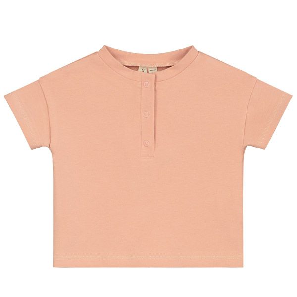 オーガニックコットン ベビー ヘンリーネックTシャツ(半袖)