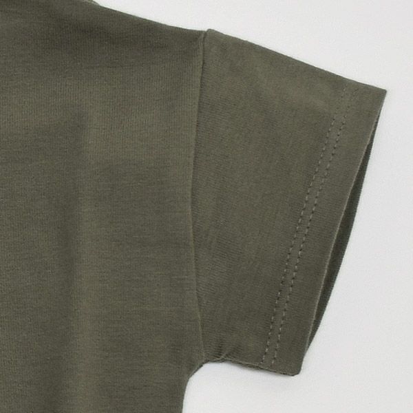 オーガニックコットン ベビー ヘンリーネックTシャツ(半袖)