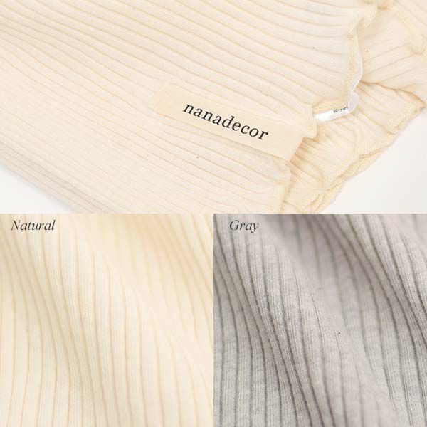 オーガニックコットン ナナリブショートスリーブ