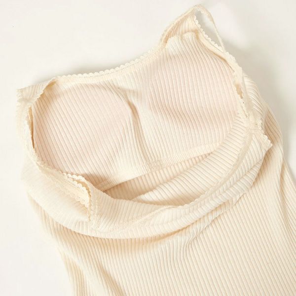 オーガニックコットン ナナリブカップ付きキャミソール