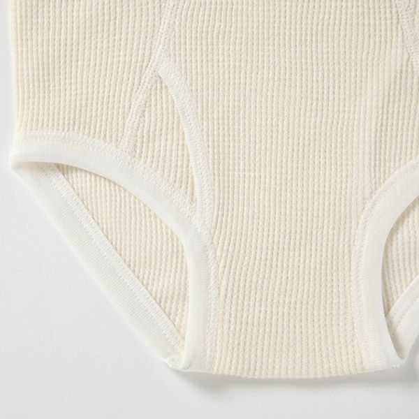 オーガニックコットン キッズ ワッフルブリーフ