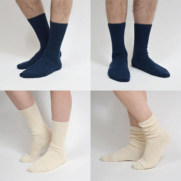 オーガニックコットン クルーソックス Classic