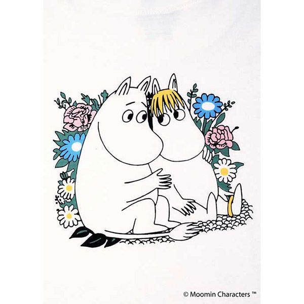 オーガニックコットン ムーミン＆ノンノTシャツ(半袖) ホワイト M