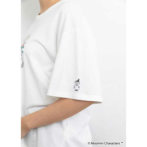 オーガニックコットン ムーミン＆ノンノTシャツ(半袖) ホワイト M