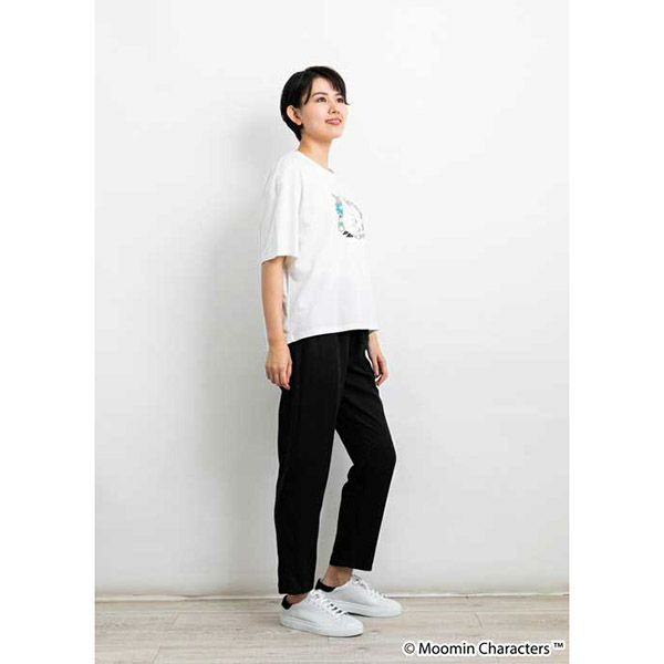 オーガニックコットン ムーミン＆ノンノTシャツ(半袖) ホワイト M