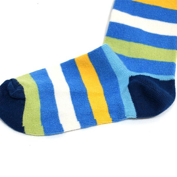 【SALE／40%OFF】オーガニックコットン ベビーソックス ストライプ2足セット