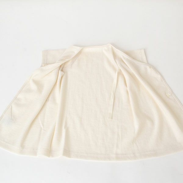 オーガニックコットン ベビー吊天竺中肌着 ナチュラル 50-70