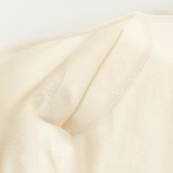 オーガニックコットン ベビー吊天竺中肌着 ナチュラル 50-70