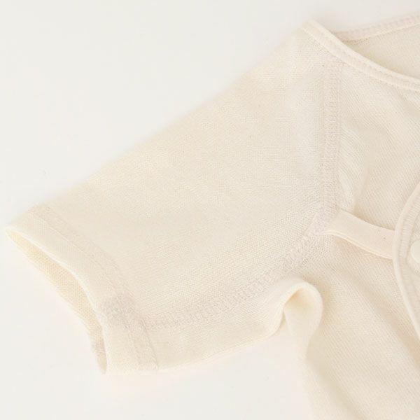 オーガニックコットン ベビー吊天竺中肌着 ナチュラル 50-70