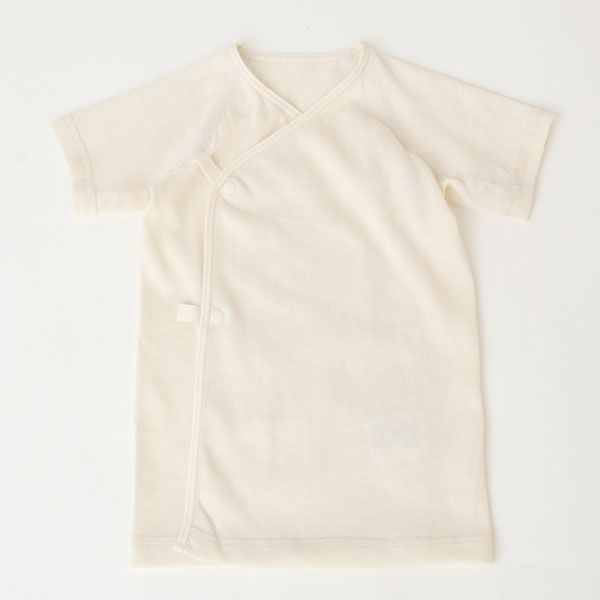 オーガニックコットン ベビー吊天竺中肌着 ナチュラル 50-70