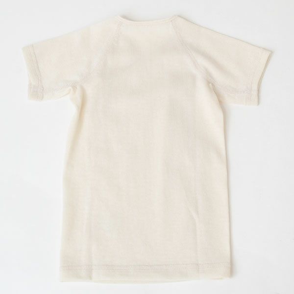 オーガニックコットン ベビー吊天竺中肌着 ナチュラル 50-70