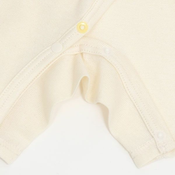 オーガニックコットン ベビー吊天竺コンビオール ナチュラル 50-70