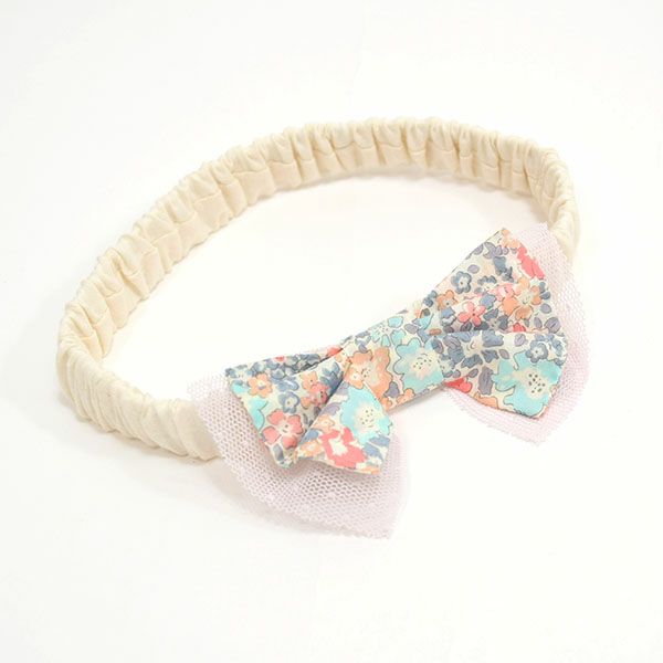 オーガニックコットン ベビーヘッドドレス リバティ