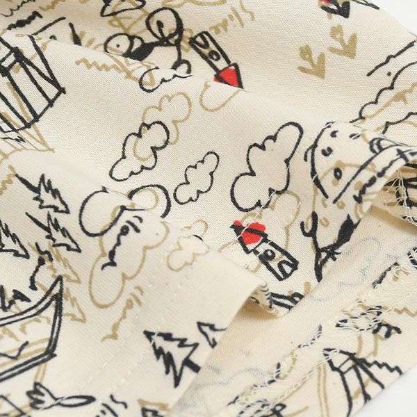 オーガニックコットン ベビーたのしい公園柄Tシャツ