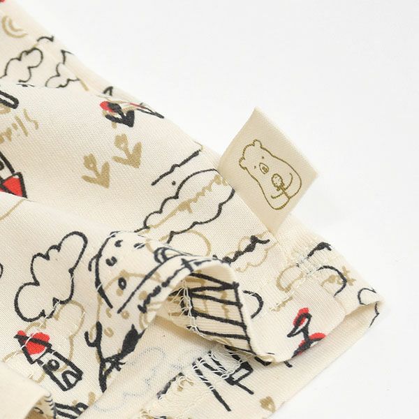 オーガニックコットン ベビーたのしい公園柄Tシャツ