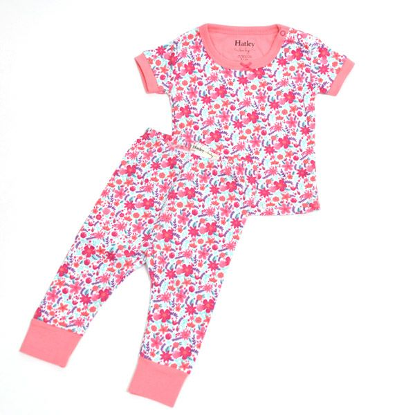 オーガニックコットン ベビーパジャマ（半袖）SummerGarden