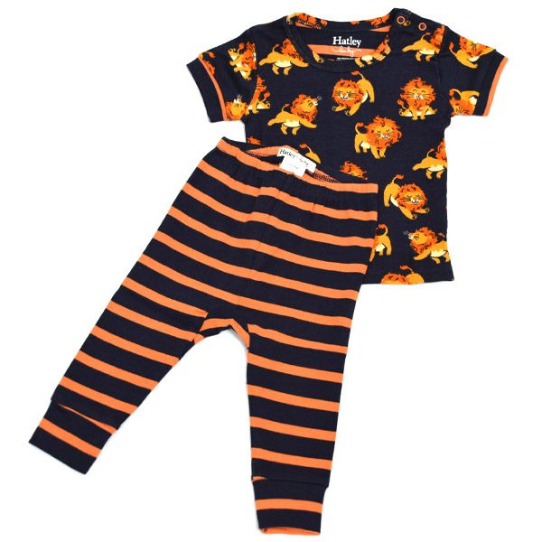 【SALE／30%OFF】オーガニックコットン ベビーパジャマ（半袖）LittleCubs