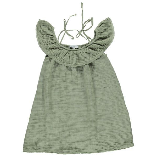 オーガニックコットン ベビーオフショルダードレス Birgita