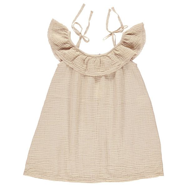 オーガニックコットン ベビーオフショルダードレス Birgita