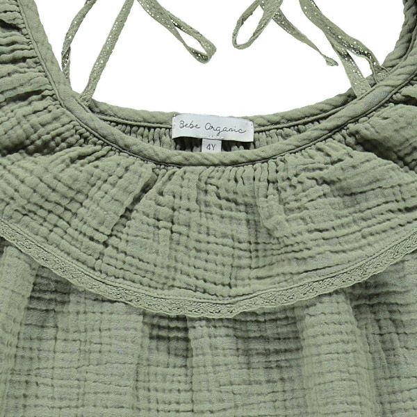 オーガニックコットン ベビーオフショルダードレス Birgita