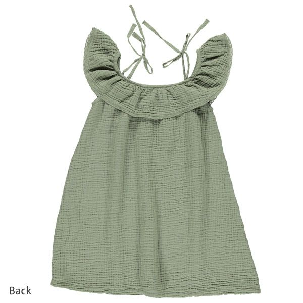 オーガニックコットン ベビーオフショルダードレス Birgita