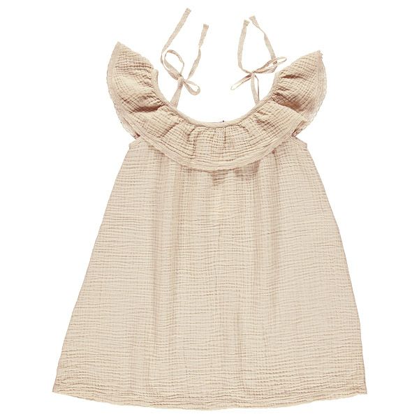 オーガニックコットン キッズオフショルダードレス Birgita