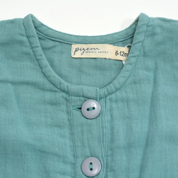 オーガニックコットン ベビーモスリンオールインワン