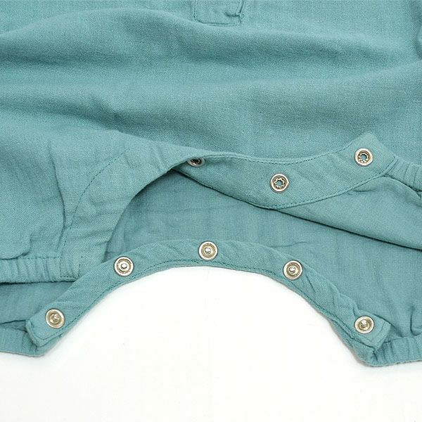 オーガニックコットン ベビーモスリンオールインワン