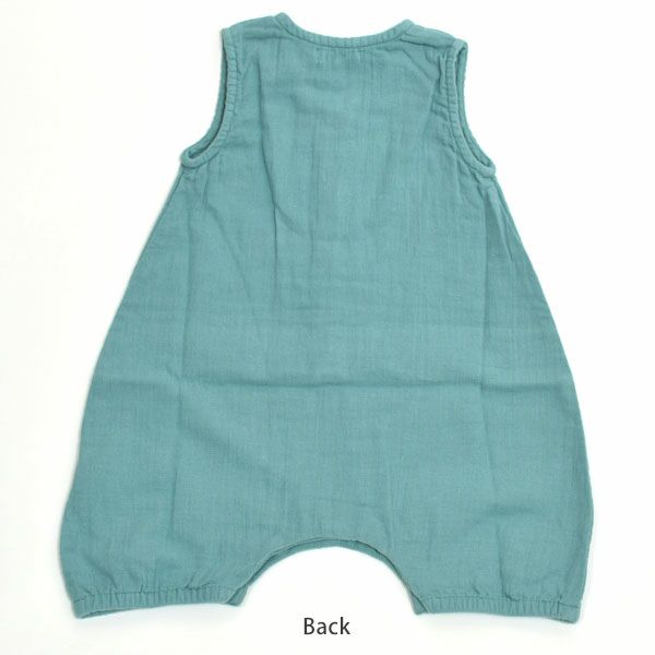 オーガニックコットン ベビーモスリンオールインワン