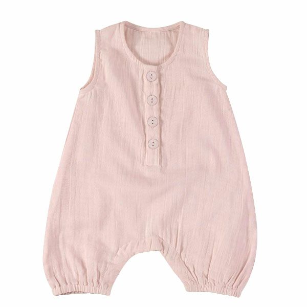 オーガニックコットン ベビーモスリンオールインワン