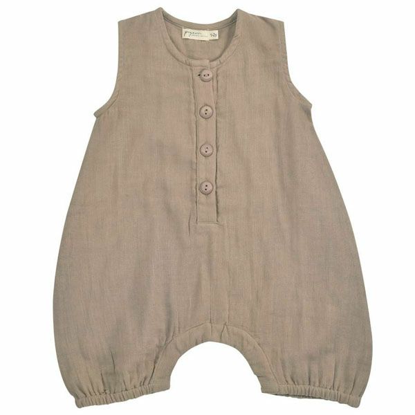 オーガニックコットン ベビーモスリンオールインワン