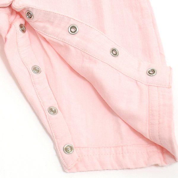 オーガニックコットン ベビーモスリンジャンプスーツ