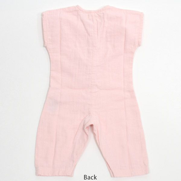 オーガニックコットン ベビーモスリンジャンプスーツ