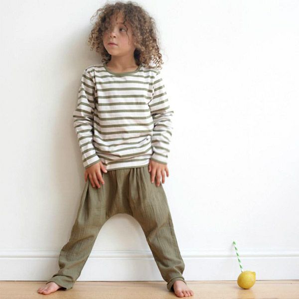 オーガニックコットン ベビーモスリンバギーパンツ