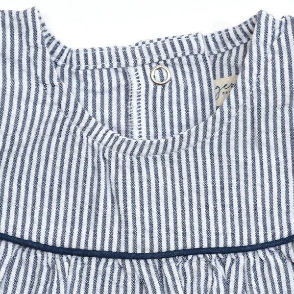 オーガニックコットン キッズシアサッカーシフトドレス