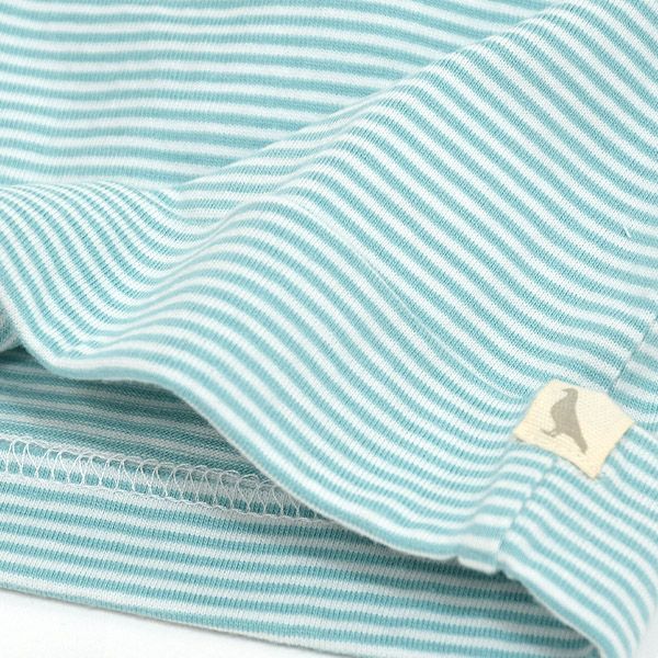 【SALE／20%OFF】オーガニックコットン ベビーファインストライプノットハット