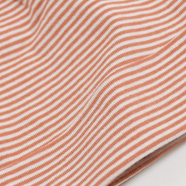 【SALE／20%OFF】オーガニックコットン ベビーファインストライプノットハット