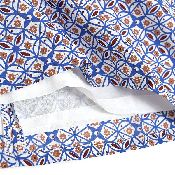 オーガニックコットン キッズスクエアネックドレス