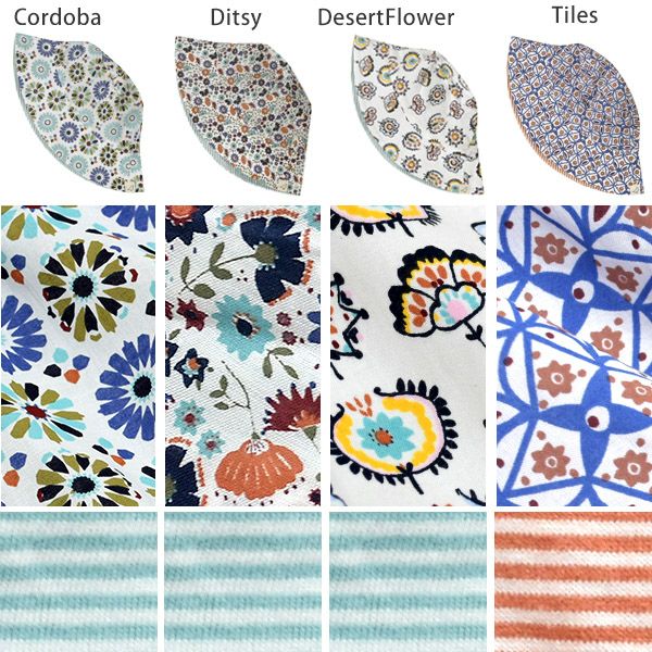 オーガニックコットン キッズリバーシブルサンハット