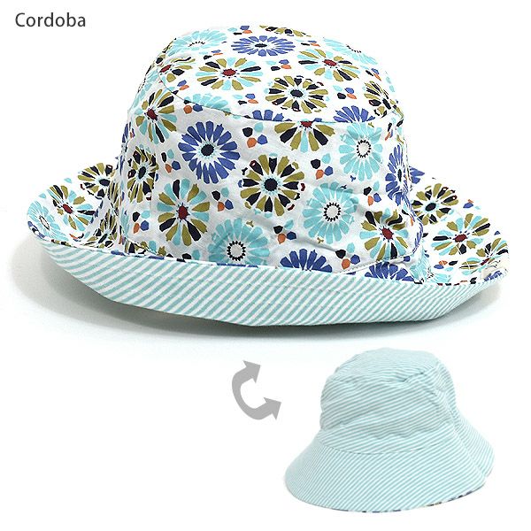 オーガニックコットン キッズリバーシブルサンハット