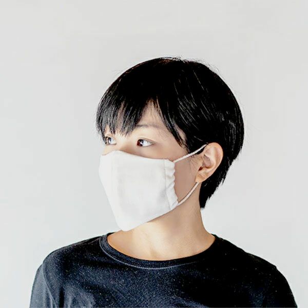 オーガニックコットン 立体ガーゼマスク 大人用 2枚セット