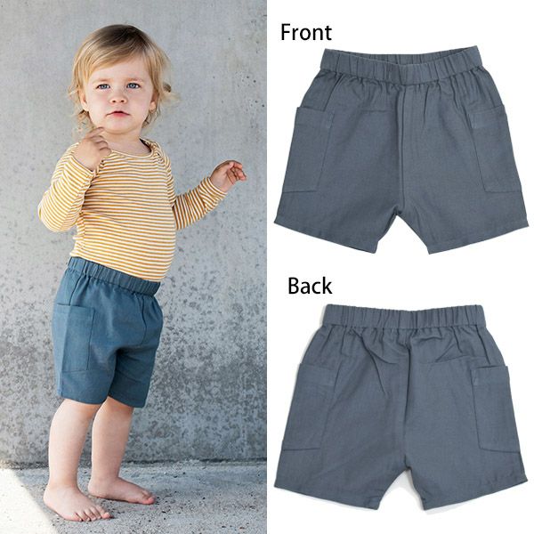 オーガニックコットン ベビーツイルショートパンツ
