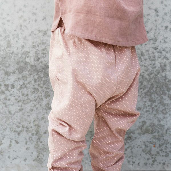 【SALE／20%OFF】オーガニックコットン ベビーロングパンツ Dot