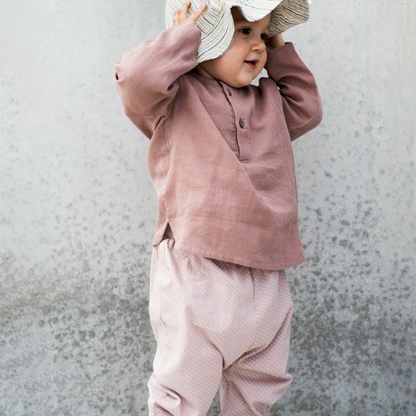 【SALE／20%OFF】オーガニックコットン ベビーロングパンツ Dot