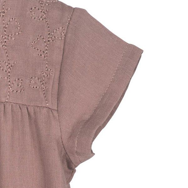 オーガニックコットン ベビーダブルガーゼドレス(半袖)