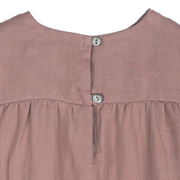 オーガニックコットン ベビーダブルガーゼドレス(半袖)