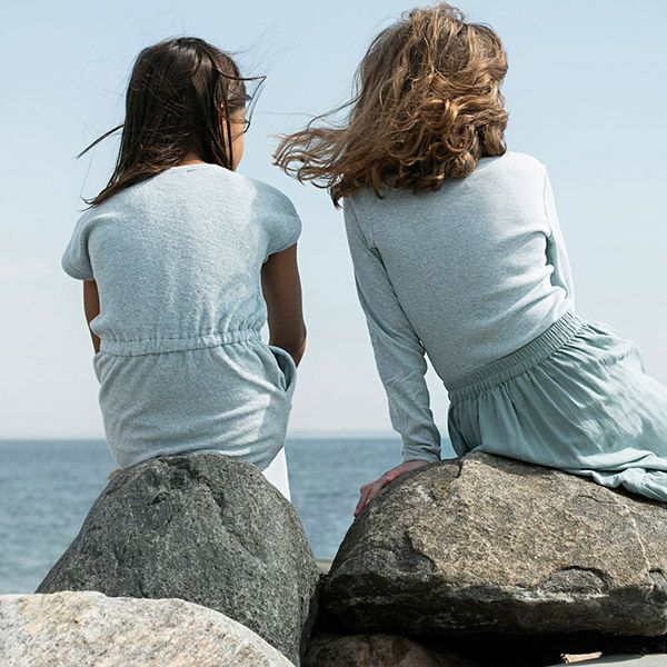 オーガニックコットン キッズダブルガーゼフリルスカート